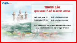 Thông báo lịch nghỉ lễ Giỗ tổ Hùng Vương 2020