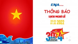 Thông báo lịch nghỉ lễ 30/04 và 01/05/2022