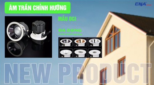 Đèn âm trần chỉnh hướng DCI nhiều màu sắc