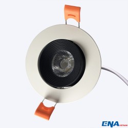 Đèn LED âm trần chỉnh hướng 12W đen mẫu DCC