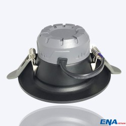 Đèn LED âm trần Downlight 7W 3 chế độ mẫu DTG vỏ Đen không viền thumb