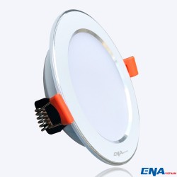 Đèn LED âm trần Downlight 7W phi90 mẫu DTF viền Bạc thumb