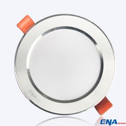 Đèn LED âm trần Downlight 7W phi90 mẫu DTF viền Bạc thumb