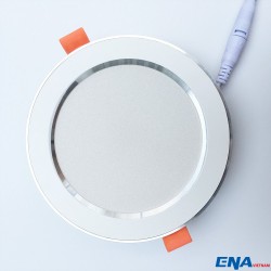 Đèn LED âm trần Downlight 7W phi110 3 chế độ mẫu DTF viền Bạc thumb