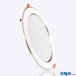 Đèn LED âm trần Downlight 15W mẫu DTF viền Bạc thumb