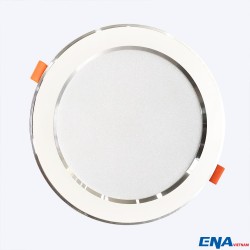 Đèn LED âm trần Downlight 15W mẫu DTF viền Bạc thumb