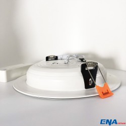 Đèn LED âm trần Downlight 15W mẫu DTF viền Bạc thumb