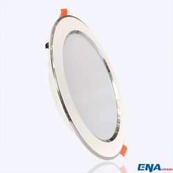 Đèn LED âm trần Downlight 15W mẫu DTF viền Bạc thumb