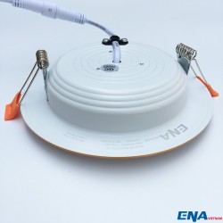 Đèn LED âm trần Downlight 12W 3 chế độ mẫu DTF viền Vàng thumb