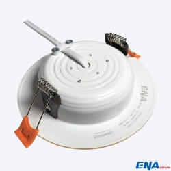 Đèn LED âm trần Downlight 7W phi70 3 chế độ mẫu DTF viền Vàng thumb