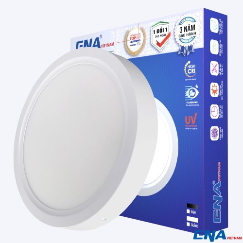 Đèn ốp trần tròn Dimmer 18W Trắng, Vàng, Trung tính mẫu OTF