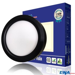 Đèn ốp trần tròn Dimmer 24W Trắng, Vàng, Trung tính vỏ đen mẫu OTF thumb