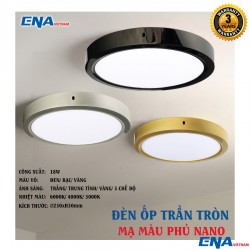 Đèn LED ốp trần tròn 18W mẫu OTC vỏ Đen thumb