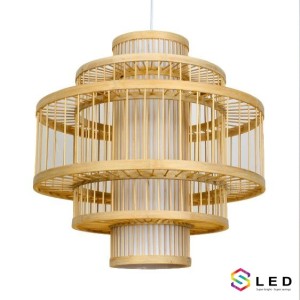 Đèn lồng thả hình trụ 3 tầng
