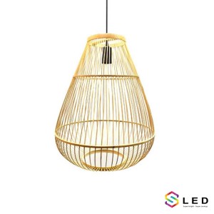 Đèn tăm tre kiểu bầu