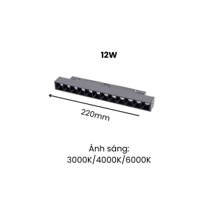 Đèn ray nam châm tiêu điểm 12w 
                class=