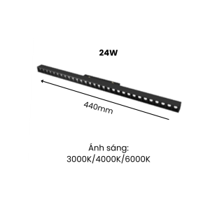 Đèn ray nam châm tiêu điểm 24w 
                class=