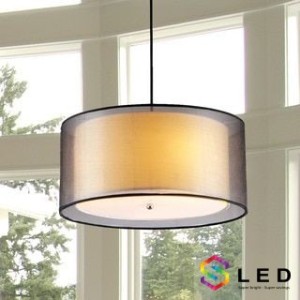 Đèn vải trụ tròn 2 lớp D30 thumb