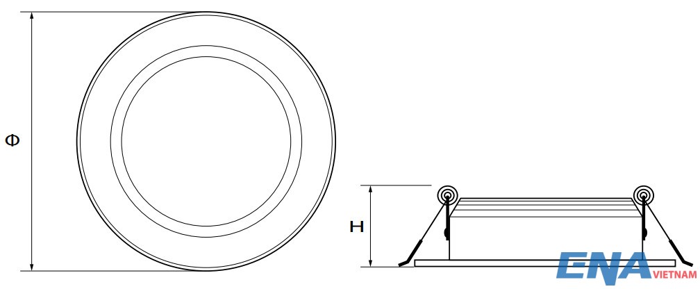 led downlight fa 6