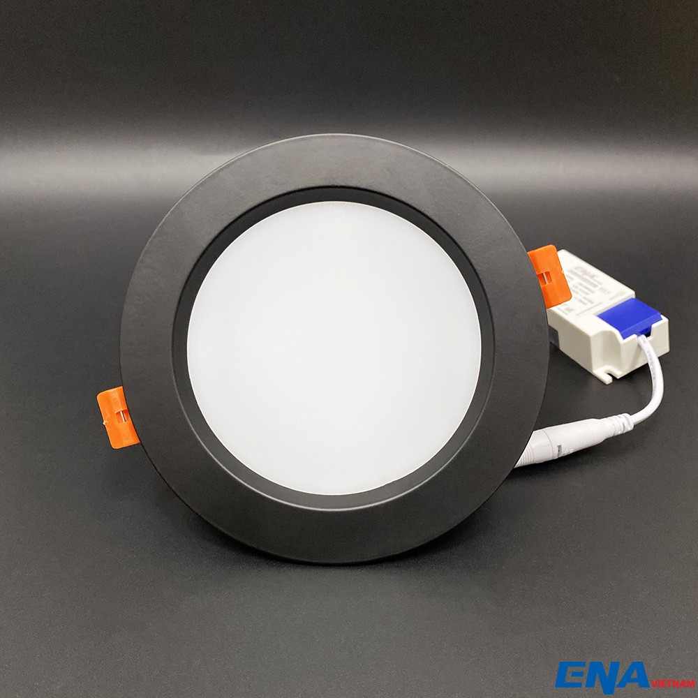 Đèn âm trần Downlight Dimmer 9W Trắng, Vàng, Trung tính mẫu DTD vỏ đen