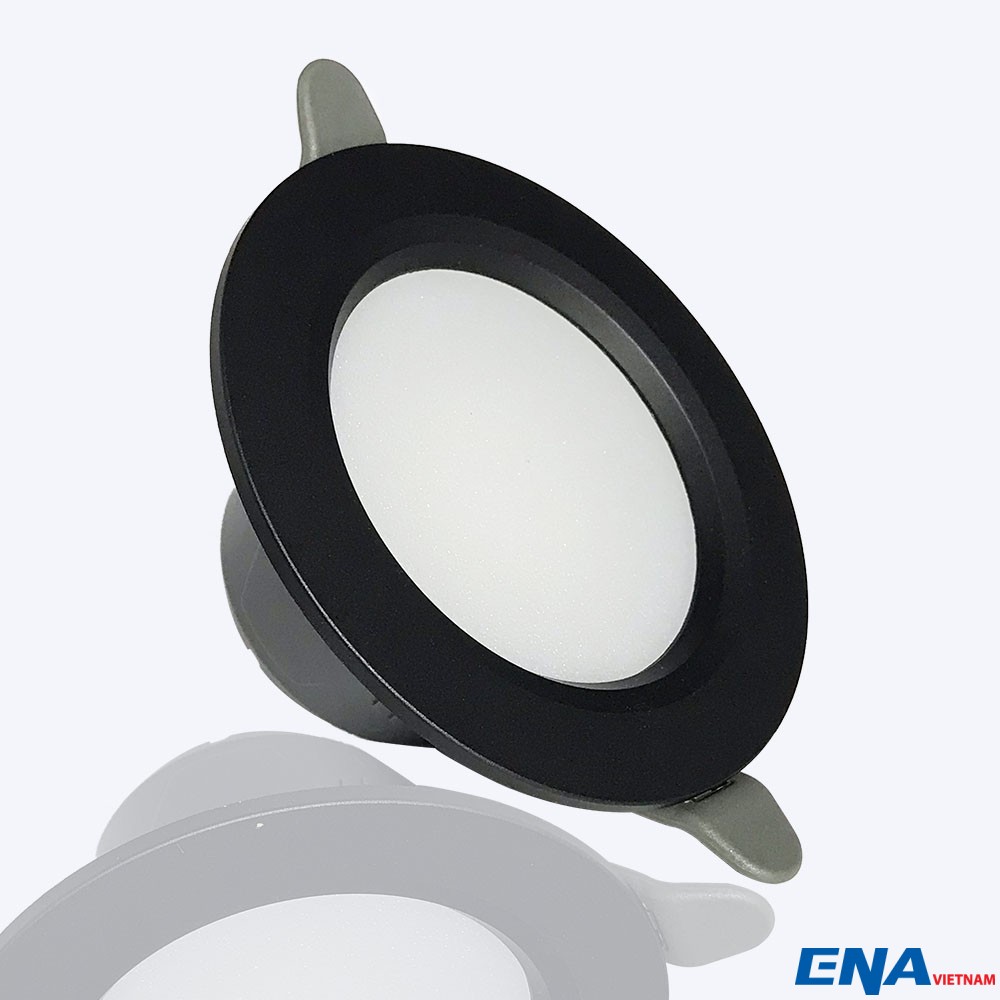 Đèn LED âm trần Downlight 7W 3 chế độ mẫu DTG vỏ Đen không viền