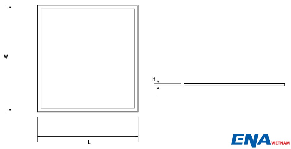 ban ve ky thuat den led panel vuong