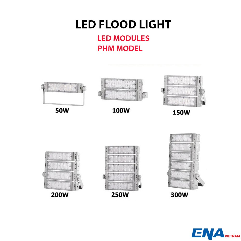 Đèn LED pha 300W mẫu PHM