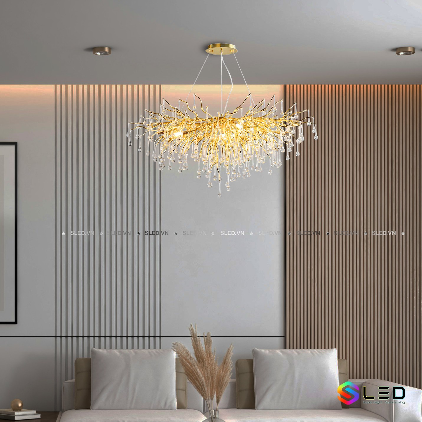 Đèn chùm pha lê cao cấp TPL05T800 (Thả tròn)