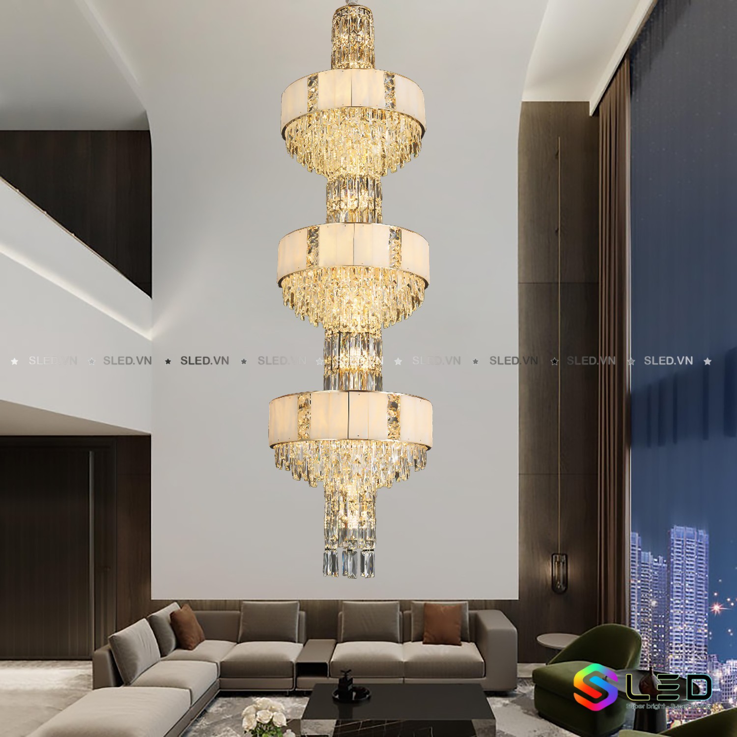 Đèn thả pha lê TPL817D1800