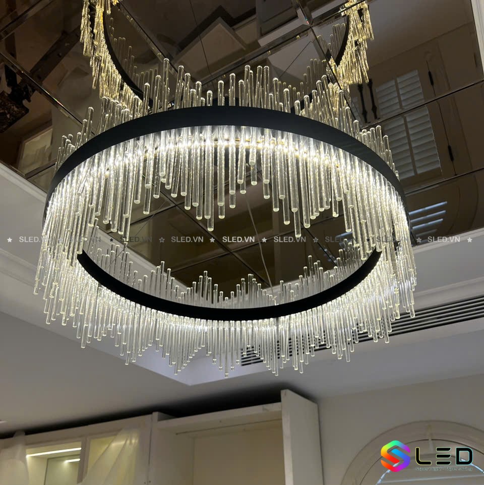 Đèn chùm pha lê thả bàn TPL01T600