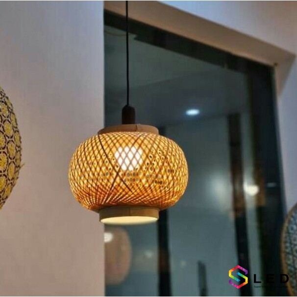 Đèn lồng mây tre size lớn