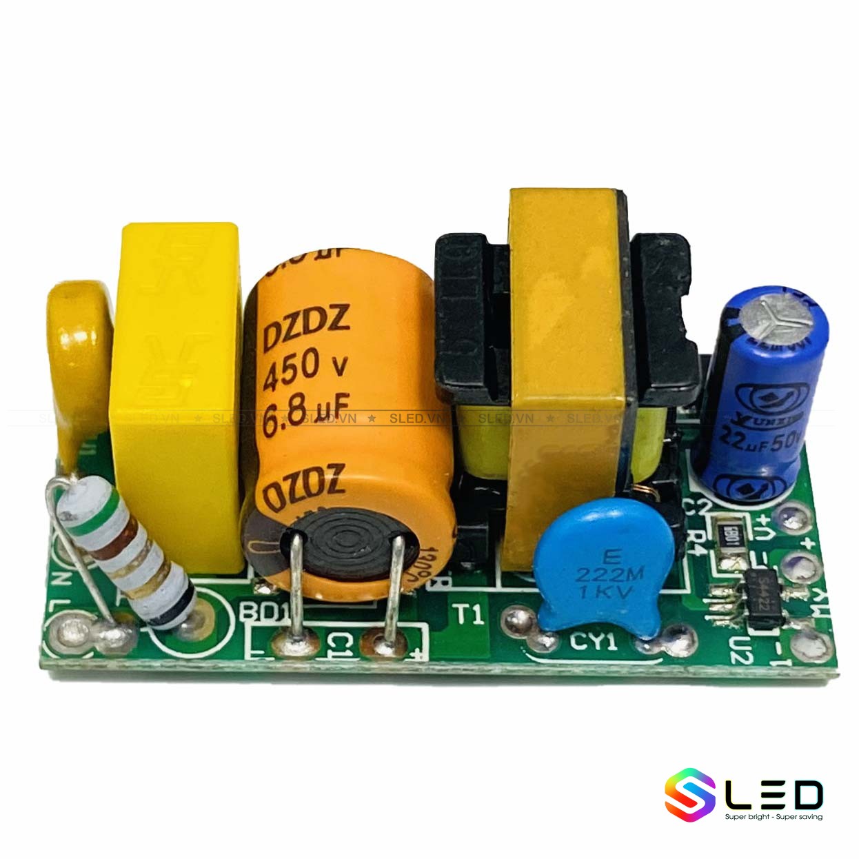Nguồn đèn led 5w 3 màu cao cấp
